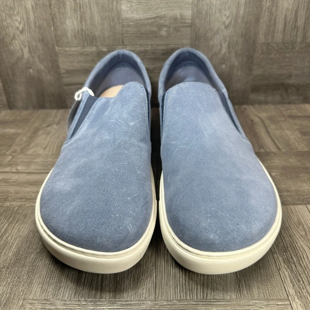 Birkenstock Oswego Slip On Mens 13 Blue Suede Casual Comfort Sneakers NEW